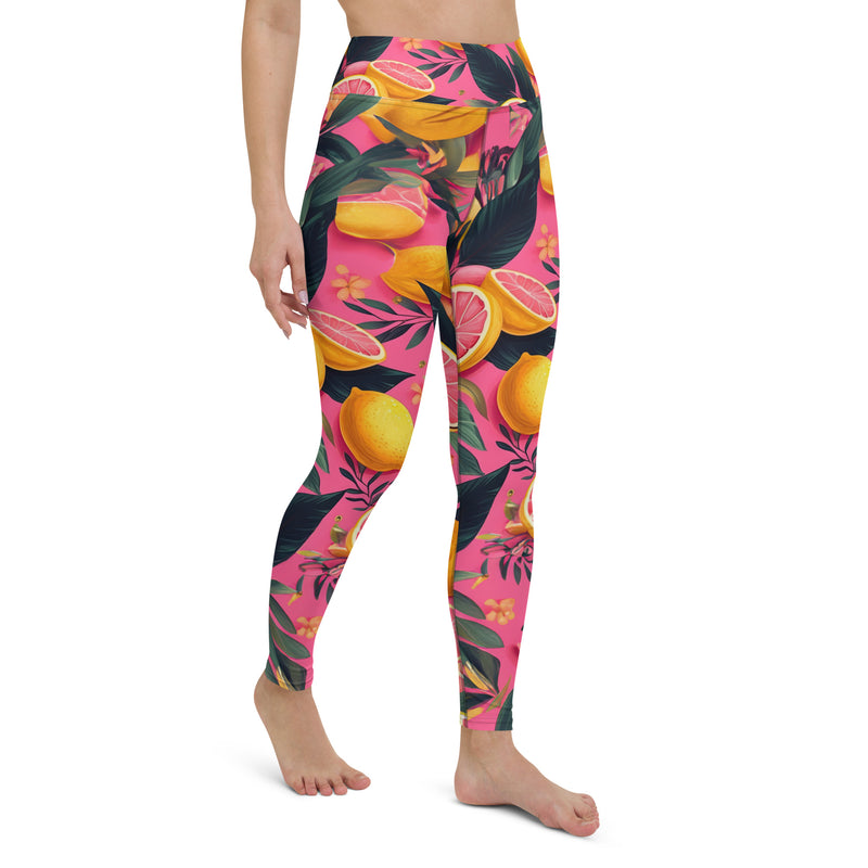 Latina Rocks Grapefruit Caribbean Yoga Leggings