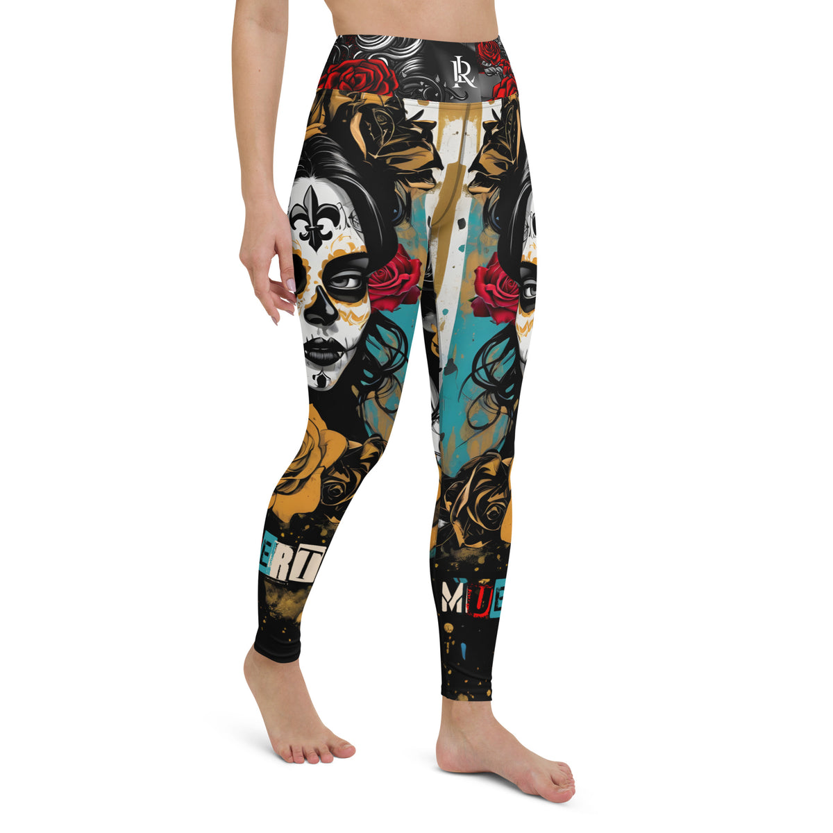 Latina Rocks La Muerte Yoga Leggings