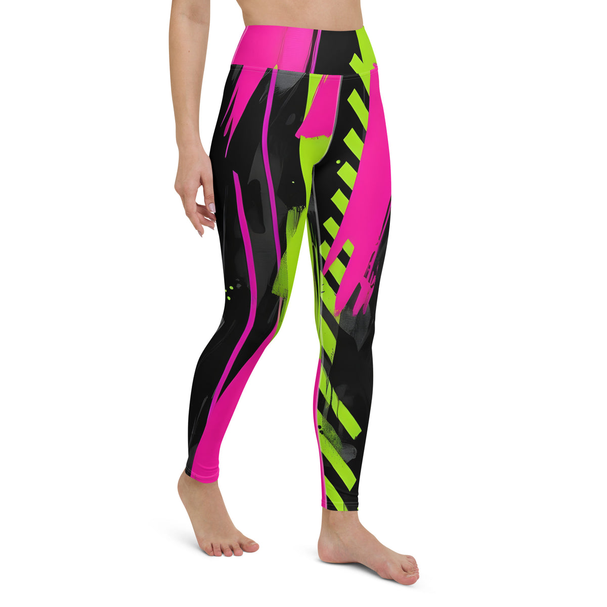 Latina Rocks Multi Color Swoosh 80's Yoga Leggings