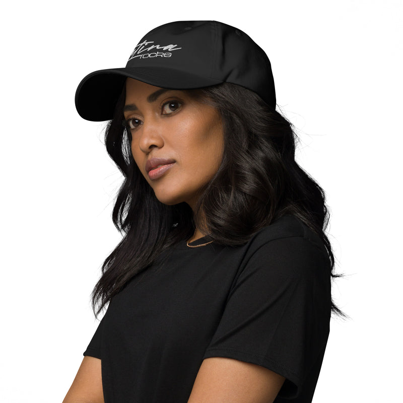 Latina Rocks White on Black Dad hat