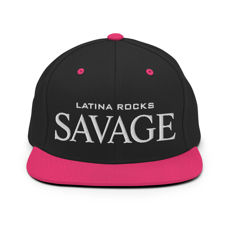 Latina Rocks Script Snapback Hat