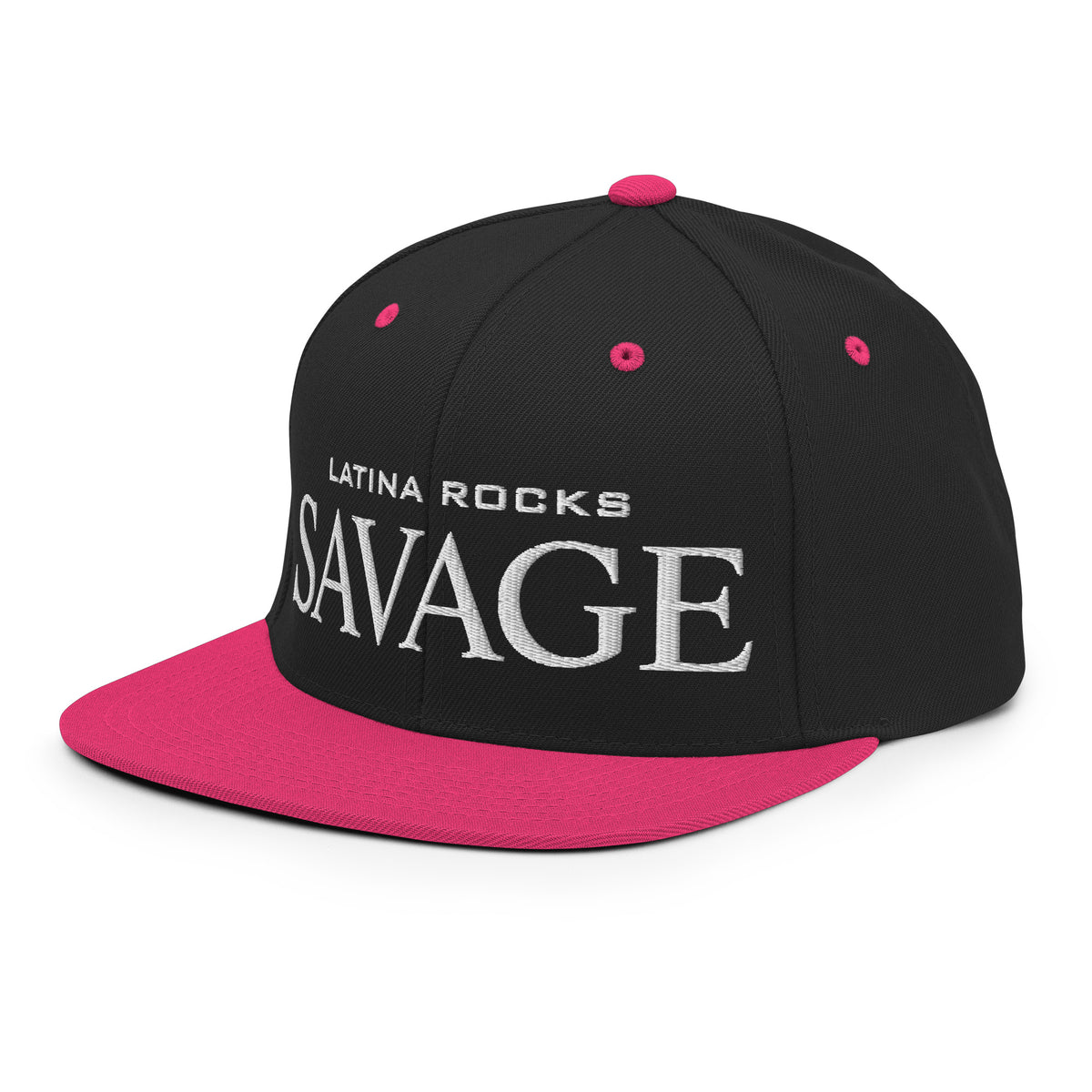 Latina Rocks Script Snapback Hat