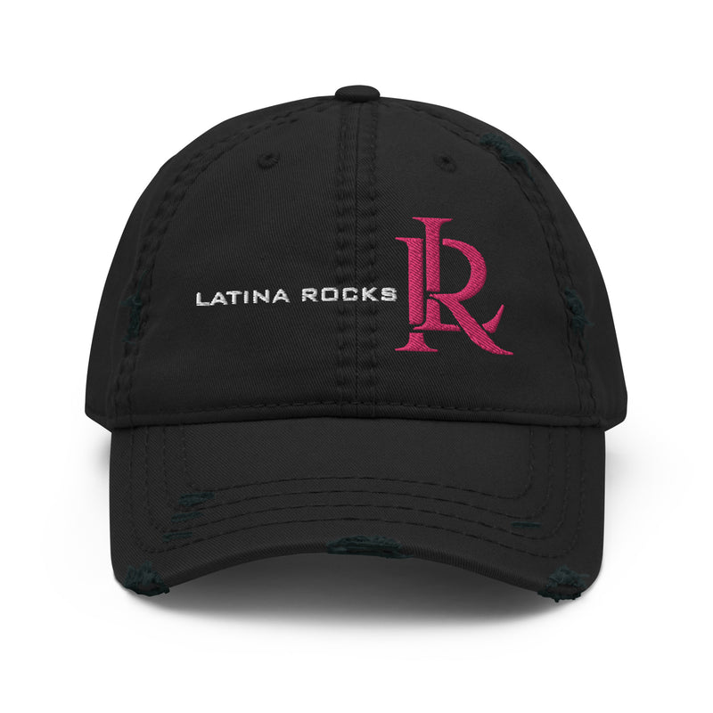 Latina Rocks Logo Distressed Dad Hat