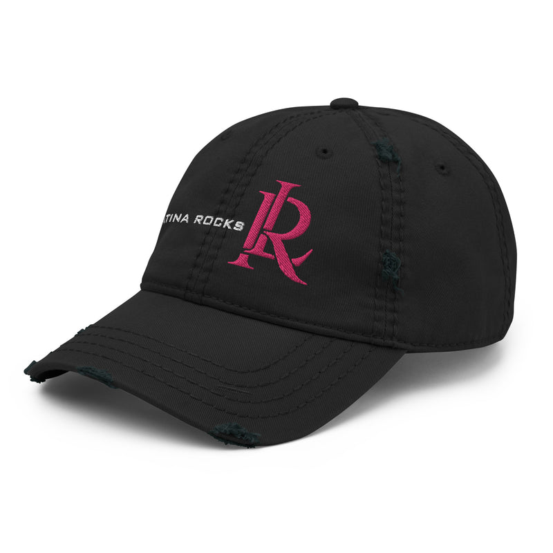 Latina Rocks Logo Distressed Dad Hat