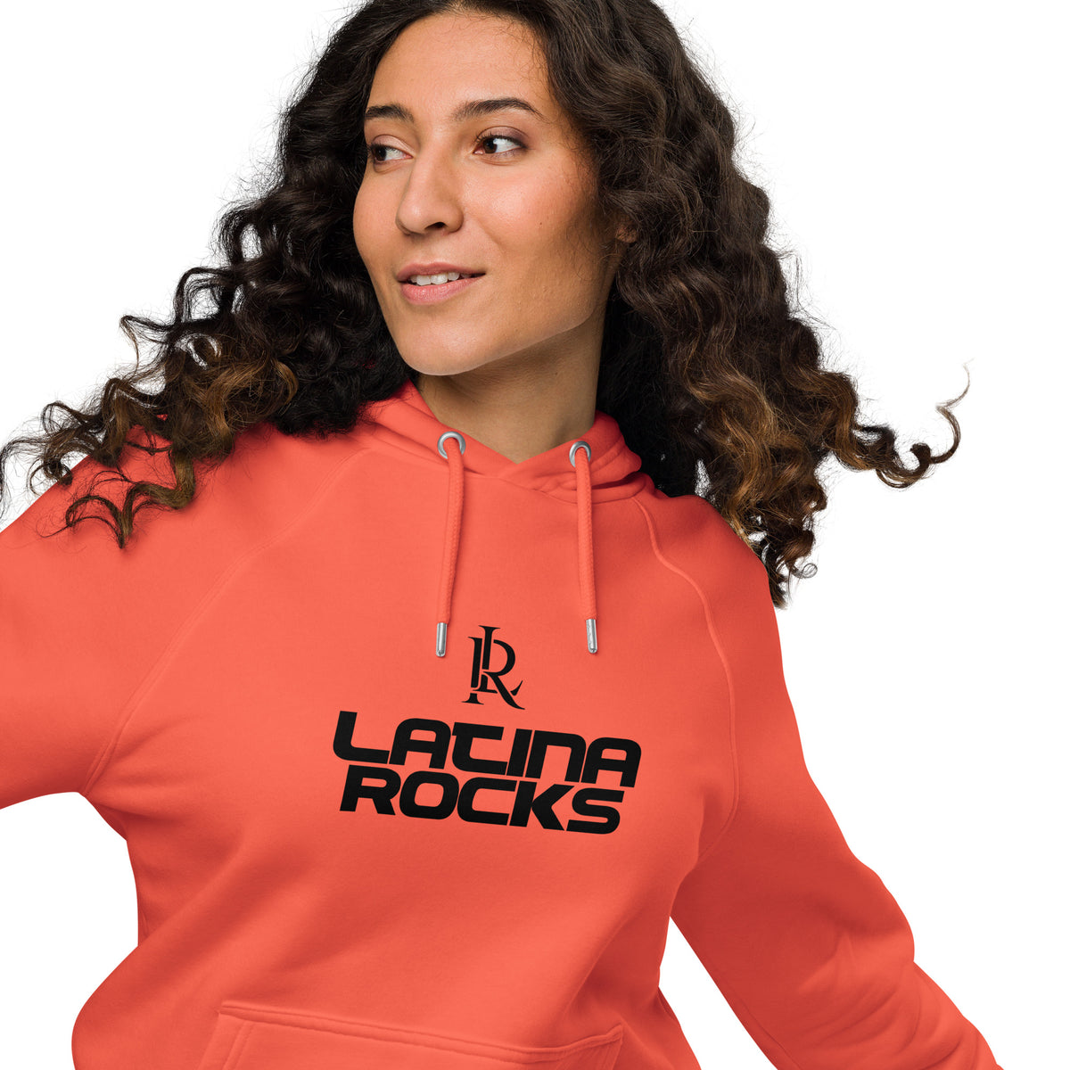 Latina Rocks Unisex Eco Raglan Hoodie