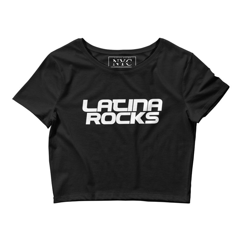 Latina Rocks Script Women’s Crop Tee