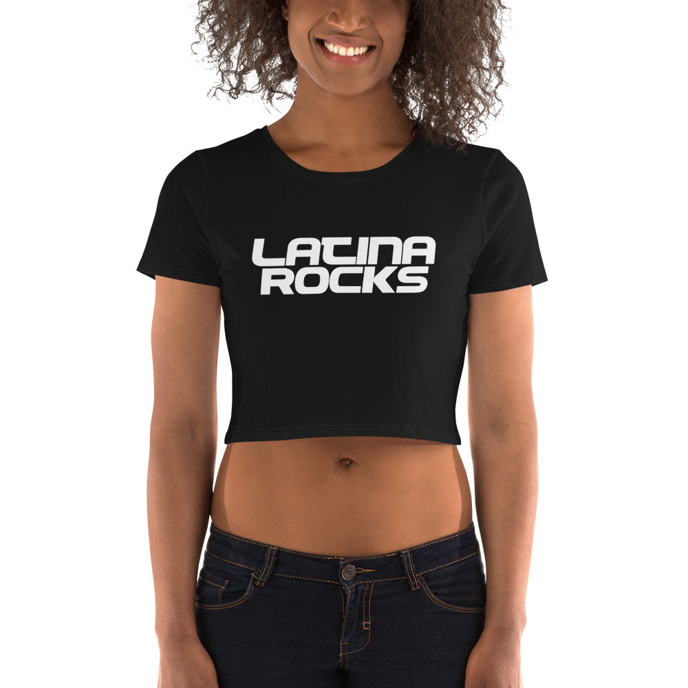 Latina Rocks Script Women’s Crop Tee