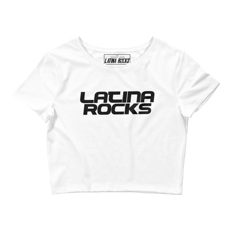 Latina Rocks Script Women’s Crop Tee