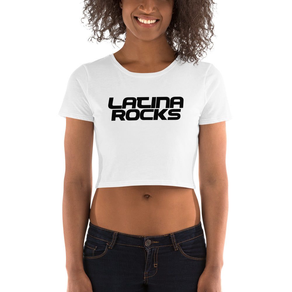 Latina Rocks Script Women’s Crop Tee