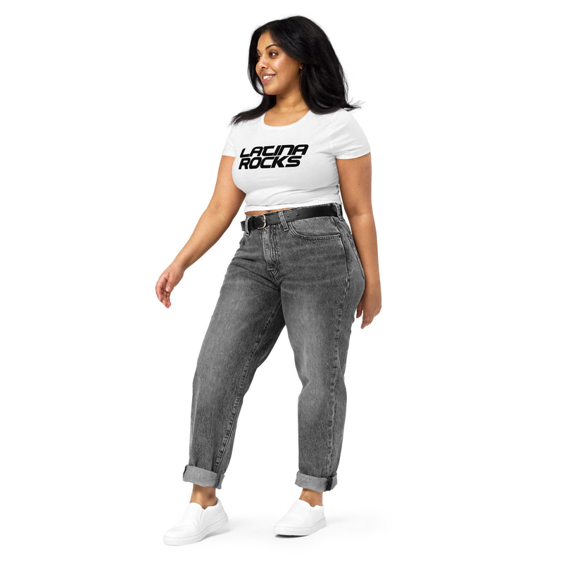 Latina Rocks Script Women’s Crop Tee