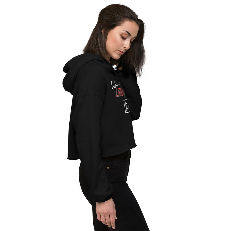 Latina Fashion- Latina Rocks Script Crop Hoodie