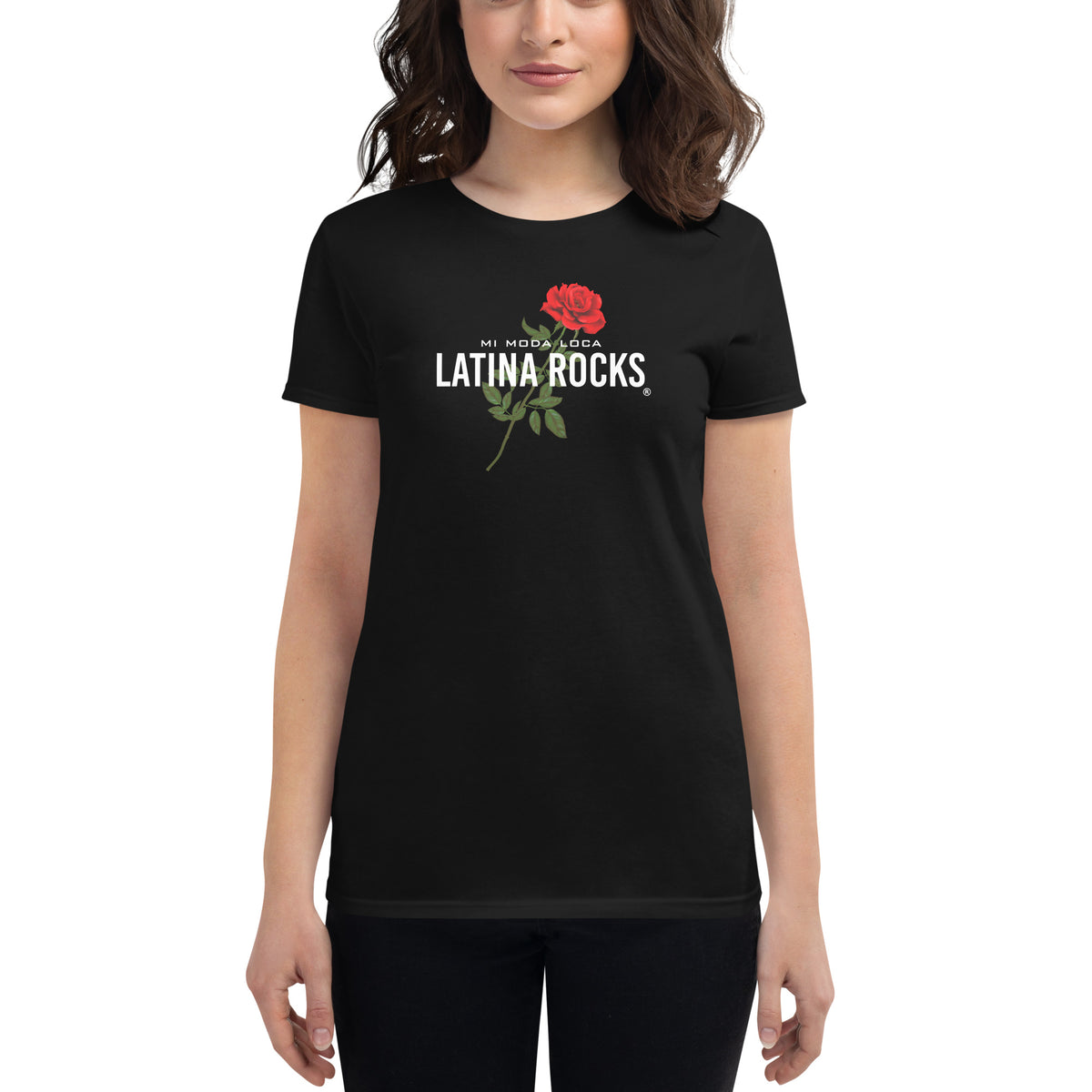 Latina Fashion- Latina Rocks Basic Women's Short Sleeve T-Shirt