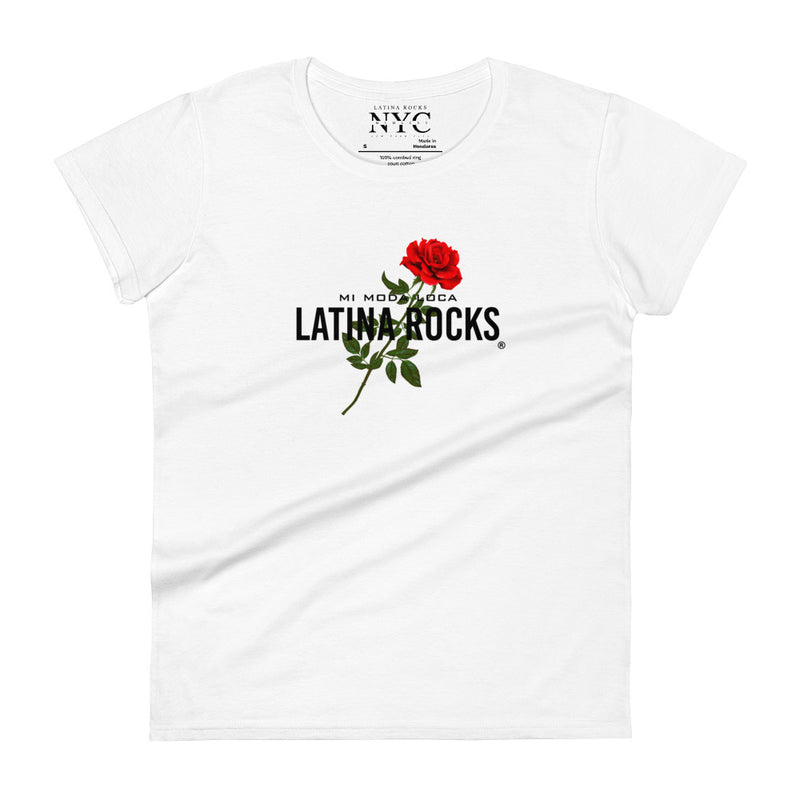 Latina Fashion- Latina Rocks Basic Women's Short Sleeve T-Shirt