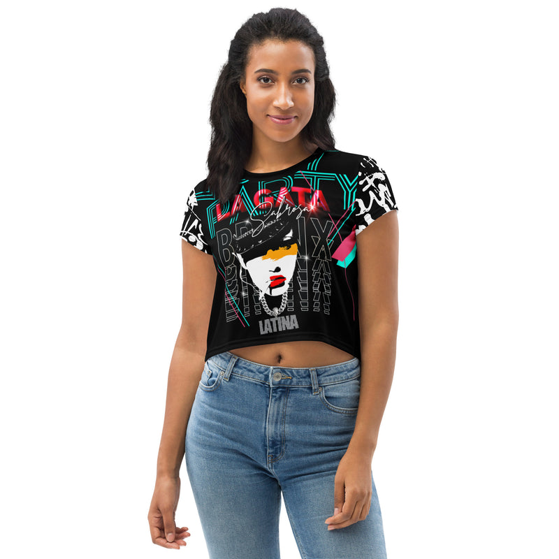 Latina Rocks-La Gata Sabrosa Crop Top