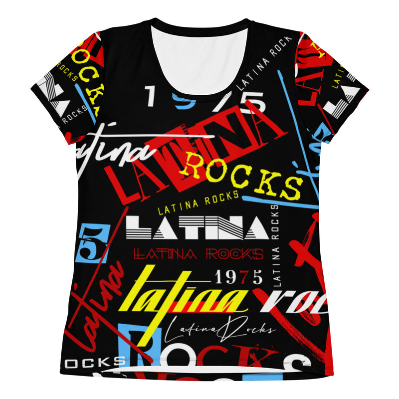 Latina Rocks Text Script Short Sleeve T-Shirt