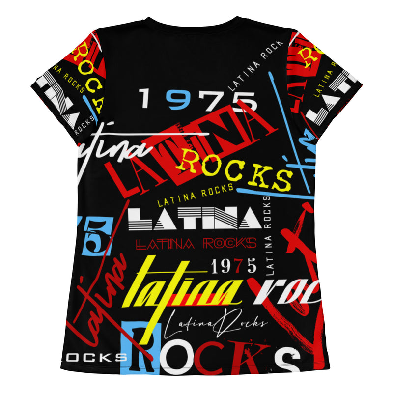 Latina Rocks Text Script Short Sleeve T-Shirt