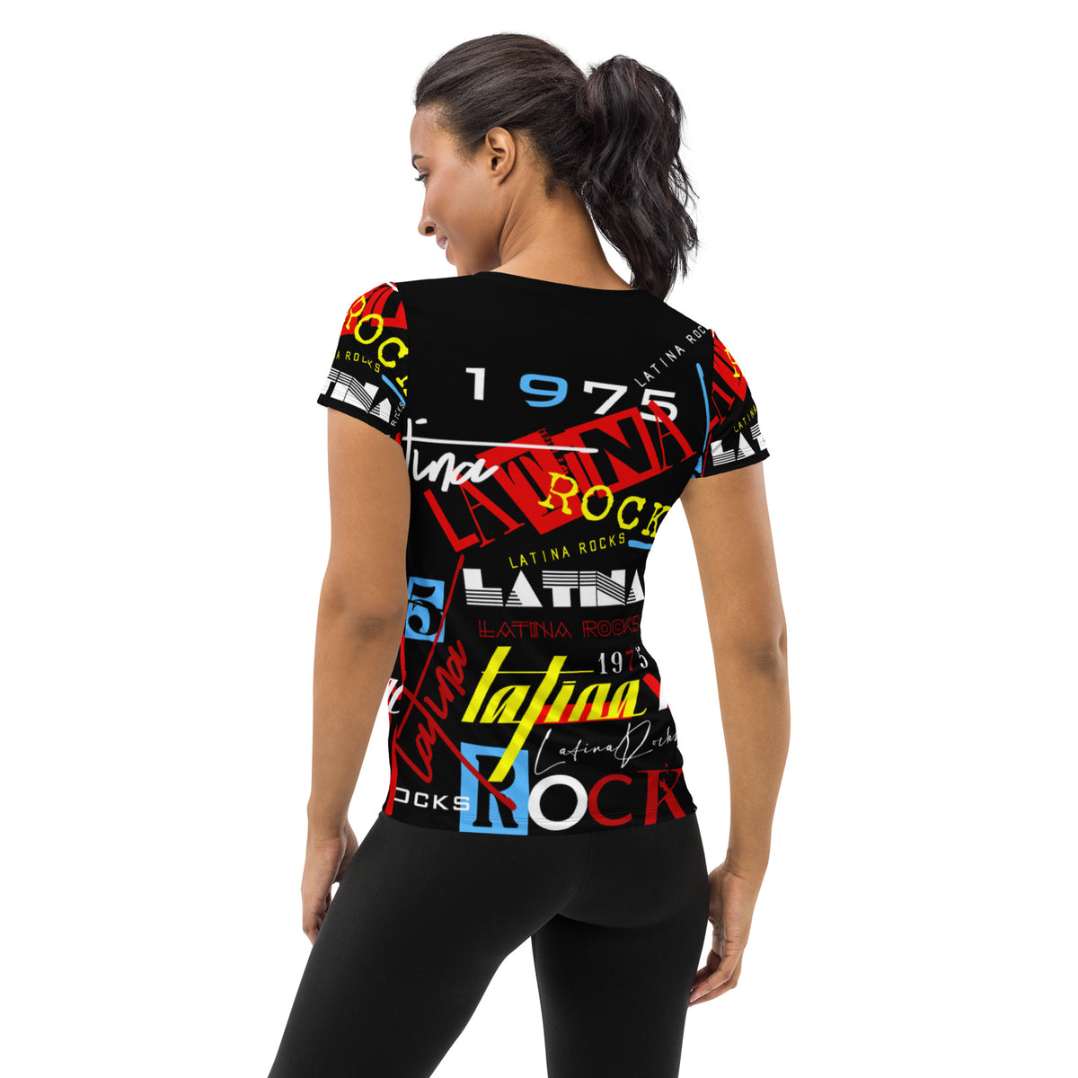 Latina Rocks Text Script Short Sleeve T-Shirt